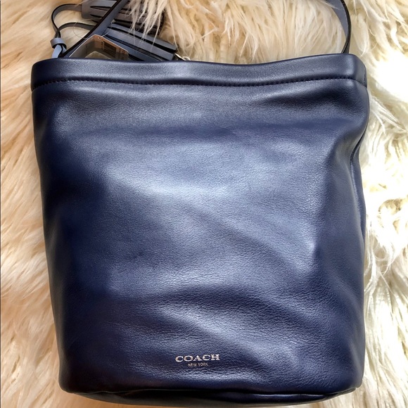 Coach Legacy Archival Two-Tone Leather Bucket Bag - Picture 4 of 8